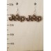 Jeep Letters Laser-Cut Wooden Earrings
