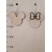Mickey and Minnie Laser-Cut Wooden Earrings