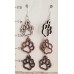 Paw Prints Laser-Cut Wooden Earrings