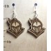 UCF Golden Knights Laser-Cut Wooden Earrings