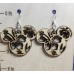 Tropical Mouse Ears Laser-Cut Wooden Earrings