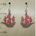 Bucs Pirate Ship Laser Cut Wooden Earrings