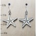 Starfish (Center Cut Design) Laser-Cut Wooden Earrings