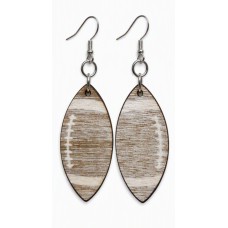 Football (small) Laser-Cut Wooden Earrings