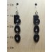 BOO (Black) Laser-Cut Wooden Earrings