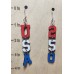 USA250 (Large) Laser Cut Wooden Earrings
