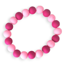 LIght & Dark Pink Bead Bracelet