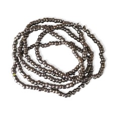 Pewter-colored Seed Beads Bracelet (1 set of 4)