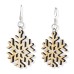 Snowflakes Laser-Cut Wooden Earrings Snowflakes Laser-Cut Wooden Earrings