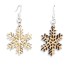 Snowflakes Laser-Cut Wooden Earrings Snowflakes Laser-Cut Wooden Earrings