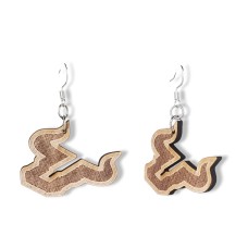 USF Bulls Laser-Cut Wooden Earrings