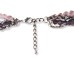 Pink and Purple Crystal Bead Necklace with Ornate Chain