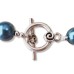 Teal Crystal Pearl Necklace 